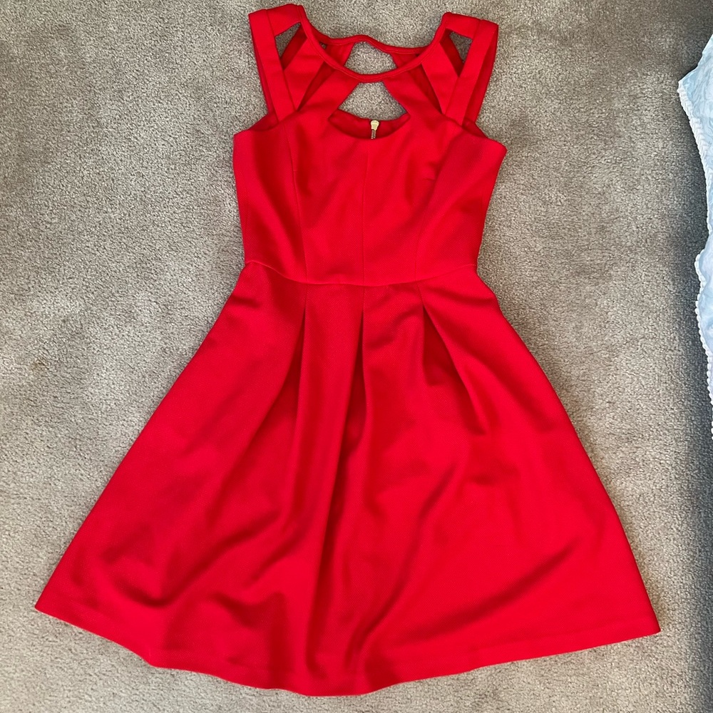 Betsey Johnson cage detail party mini dress
